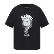 AllSaints T-shirt Burden Black, Herr