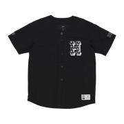 HUF Svart Baseballjacka Med Knappar Black, Herr