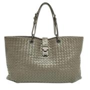 Bottega Veneta Vintage Pre-owned Laeder totevskor Gray, Dam