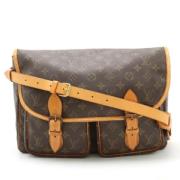 Louis Vuitton Vintage Pre-owned Canvas axelremsvskor Brown, Dam