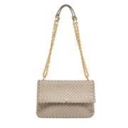 Bottega Veneta Vintage Pre-owned Laeder axelremsvskor Gray, Dam