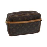 Louis Vuitton Vintage Pre-owned Canvas louis-vuitton-vskor Brown, Dam