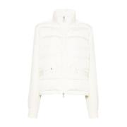 Moncler Vit Vadderad Dunjacka White, Dam