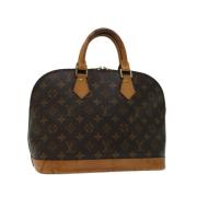 Louis Vuitton Vintage Pre-owned Canvas handvskor Brown, Dam