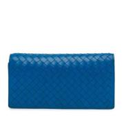 Bottega Veneta Vintage Pre-owned Laeder plnbcker Blue, Dam