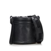 Bottega Veneta Vintage Pre-owned Laeder axelremsvskor Black, Dam