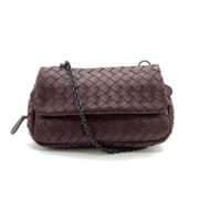 Bottega Veneta Vintage Pre-owned Tyg axelremsvskor Brown, Dam