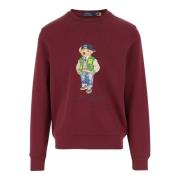 Polo Ralph Lauren Bomullsblandning Polo Bear Sweatshirt Röd Red, Herr