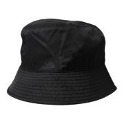 Dolce & Gabbana Svart Bucket Cap Logo Detaljer Black, Herr