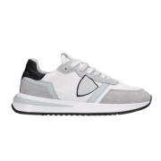 Philippe Model Vita tyg sneakers med läder accenter White, Dam