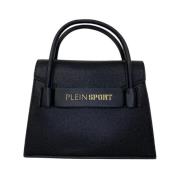 Plein Sport Svart Polyeten Logo Toteväska Black, Dam