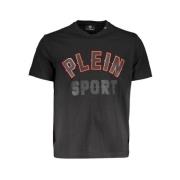 Plein Sport Höjd Atletisk T-shirt med Ikoniskt Tryck Black, Herr