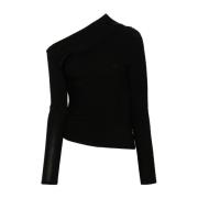 Philosophy di Lorenzo Serafini Svart Top Maglia Black, Dam