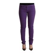 Cycle Stiliga Skinny Jeans med låg midja Purple, Dam