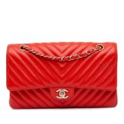 Chanel Vintage Pre-owned Laeder axelremsvskor Orange, Dam