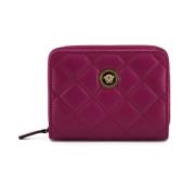 Versace Elegant Vadderad Plånbok i Lila Purple, Dam