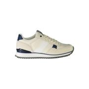 Napapijri Vit Polyester Sneaker med Kontrastdetaljer White, Herr