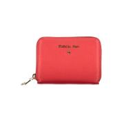 Patrizia Pepe Elegant Pink Wallet with Two Compartments Red, Dam