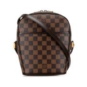 Louis Vuitton Vintage Pre-owned Canvas crossbodyvskor Brown, Dam