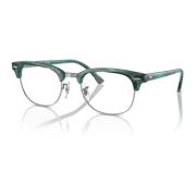 Ray-Ban Clubmaster Glasögonbågar Randig Grön Green, Unisex