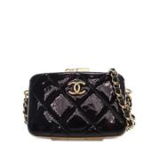 Chanel Vintage Pre-owned Laeder axelremsvskor Black, Dam