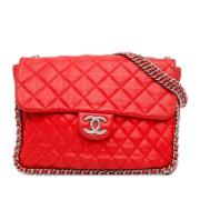 Chanel Vintage Pre-owned Laeder axelremsvskor Red, Dam