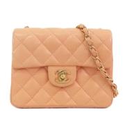 Chanel Vintage Pre-owned Laeder axelremsvskor Pink, Dam