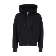 Ami Paris Präglad Svart Hoodie Tröja Black, Dam