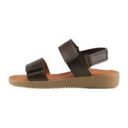 Nature Footwear Karen Sandal Pull Up Leather Green, Dam