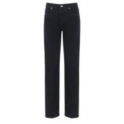 Nine In The Morning Svart Denim Straight Leg Jeans Black, Dam