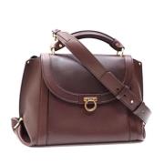 Salvatore Ferragamo Pre-owned Pre-owned Laeder handvskor Brown, Dam