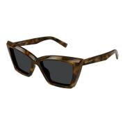 Saint Laurent Havana Grey Solglasögon SL 657/F Brown, Dam