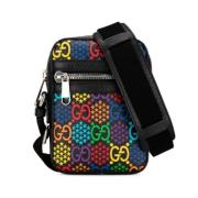 Gucci Vintage Pre-owned Tyg crossbodyvskor Multicolor, Dam