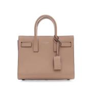 Yves Saint Laurent Vintage Pre-owned Laeder handvskor Beige, Dam