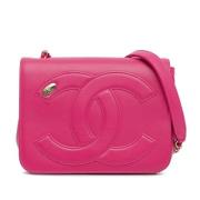 Chanel Vintage Pre-owned Laeder crossbodyvskor Pink, Dam