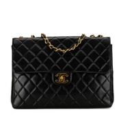 Chanel Vintage Pre-owned Laeder axelremsvskor Black, Dam