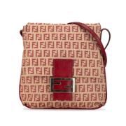 Fendi Vintage Pre-owned Canvas crossbodyvskor Brown, Dam