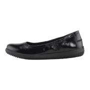 Nature Footwear Svart Läder Ballerina Skor Black, Dam