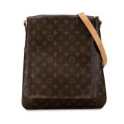 Louis Vuitton Vintage Pre-owned Canvas crossbodyvskor Brown, Dam