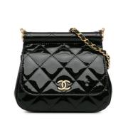 Chanel Vintage Pre-owned Laeder axelremsvskor Black, Dam