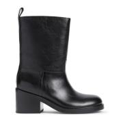 Bally Svarta Ankelboots Elegant Stil Black, Dam