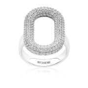 Sif Jakobs Jewellery Capri Ring med Vita Zirkoner Gray, Dam