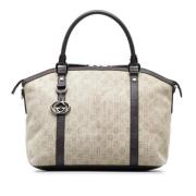 Gucci Vintage Pre-owned Canvas gucci-vskor Beige, Dam