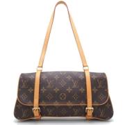 Louis Vuitton Vintage Pre-owned Canvas axelremsvskor Brown, Dam