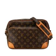 Louis Vuitton Vintage Pre-owned Plast axelremsvskor Brown, Dam