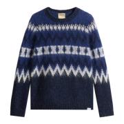 Woolrich Blå Aztec Tröja Blue, Dam