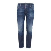 Dsquared2 Blå Faded Skinny Jeans Blue, Herr