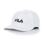 Fila Kurvig skärm pappa keps linjär rem White, Herr