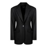 Pinko Elegant Feminin Svart Blazer Black, Dam