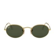 Ray-Ban Vintage Ovala Solglasögon med Spegellinser Yellow, Unisex